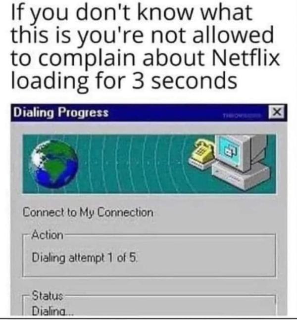 Remember dialup?