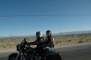Riding two up with Bob
