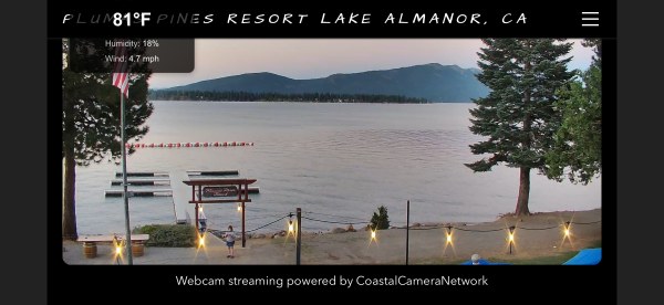Evening webcam shot